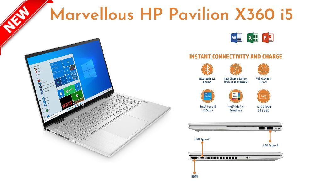 The HP Pavilion X360 i5 13th Gen is the perfect laptop for creative professionals, offering the power and flexibility to inspire you.